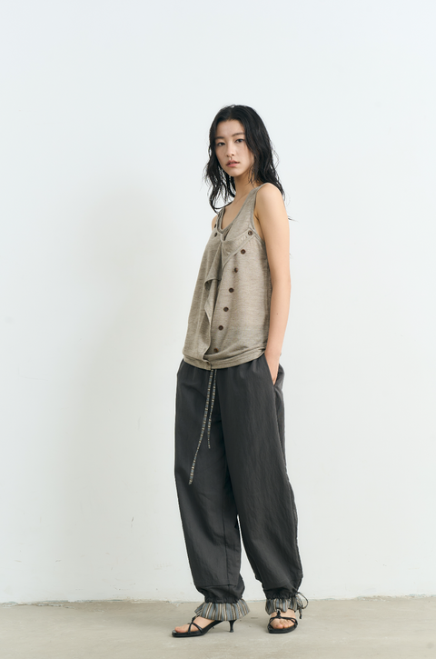 NULL NONE BUTTON-UP VEST