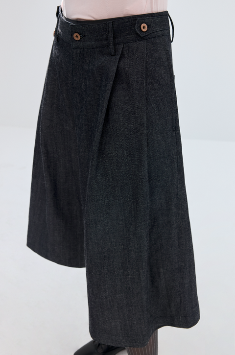 SIMPLE PROJECT SELVEDGE DENIM SHORTS