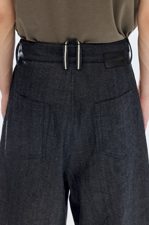 SIMPLE PROJECT SELVEDGE DENIM SHORTS