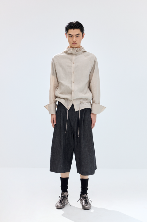 SIMPLE PROJECT SELVEDGE DENIM SHORTS