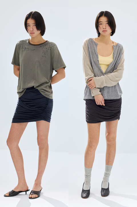 SIMPLE PROJECT CUPRO SKIRT