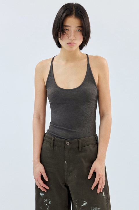 SIMPLE PROJECT U-NECK HALTER TOP