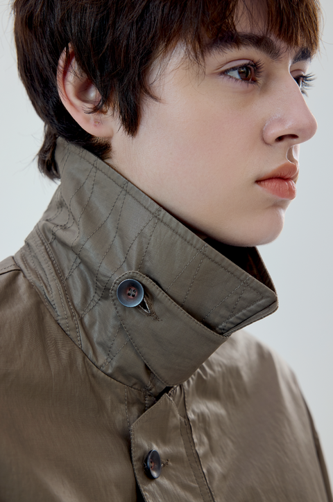 SIMPLE PROJECT COATED HUNTING JACKET