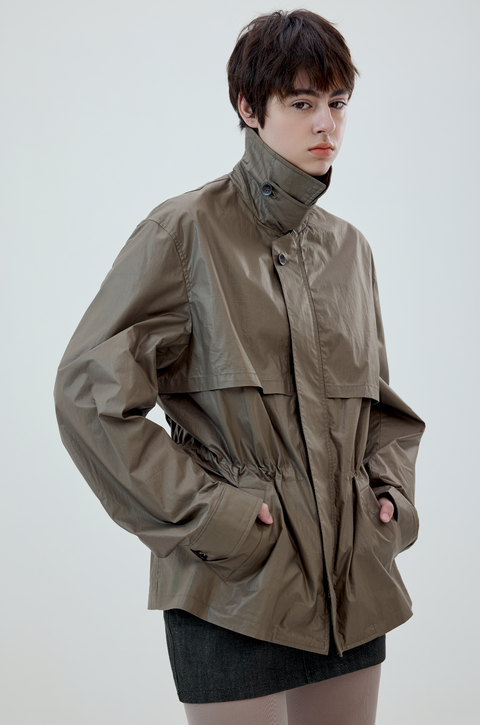 SIMPLE PROJECT COATED HUNTING JACKET