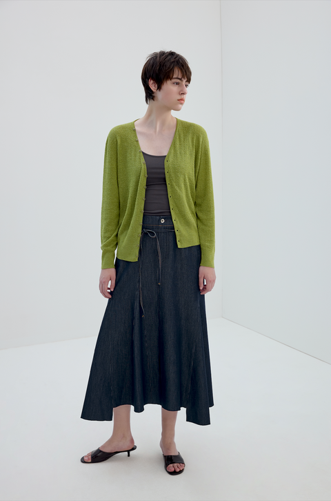 SIMPLE PROJECT LINEN CARDIGAN