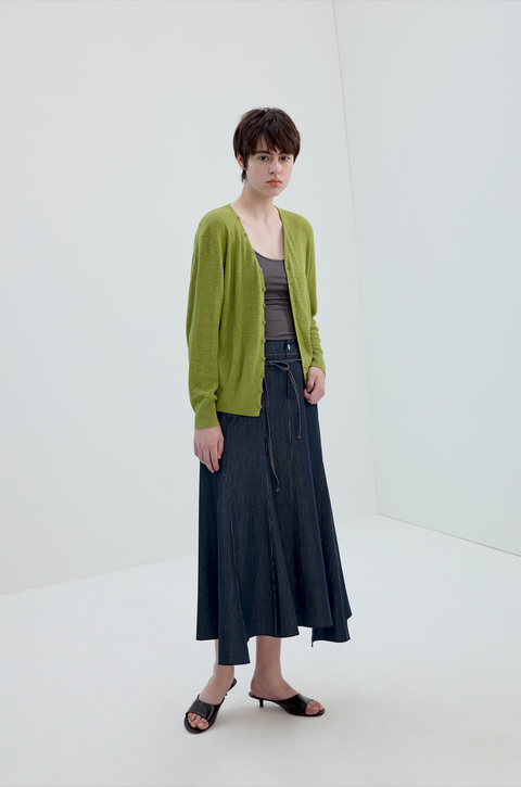 SIMPLE PROJECT LINEN CARDIGAN
