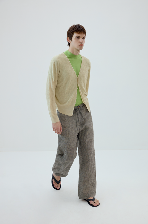 SIMPLE PROJECT LINEN CARDIGAN