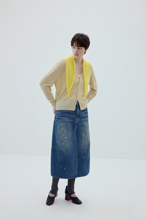 SIMPLE PROJECT LINEN CARDIGAN