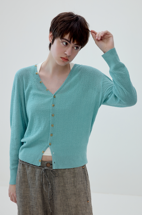SIMPLE PROJECT LINEN CARDIGAN