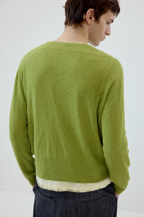 SIMPLE PROJECT LINEN CARDIGAN