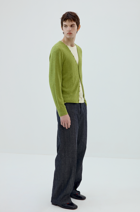 SIMPLE PROJECT LINEN CARDIGAN