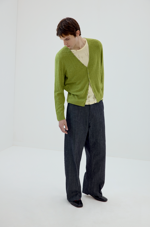 SIMPLE PROJECT LINEN CARDIGAN