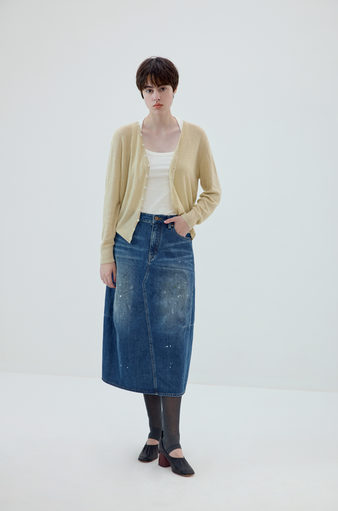 SIMPLE PROJECT LINEN CARDIGAN