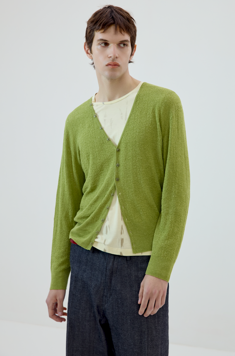 SIMPLE PROJECT LINEN CARDIGAN