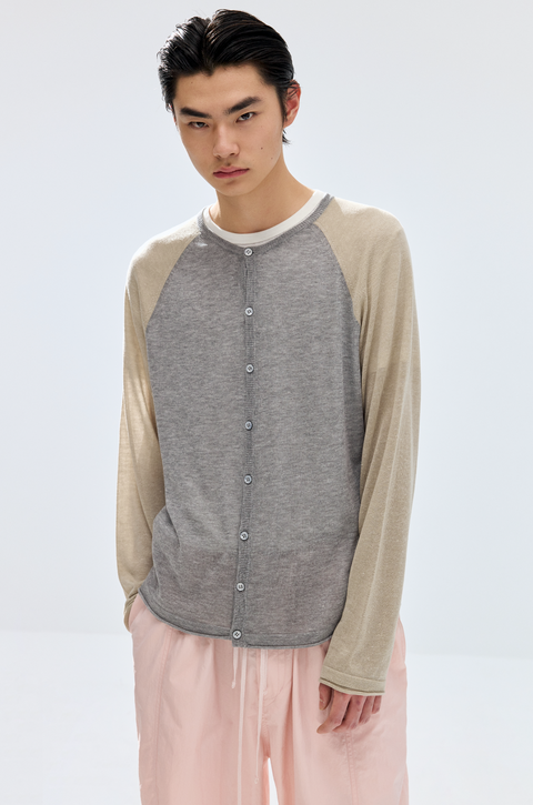 SIMPLE PROJECT LINEN CARDIGAN