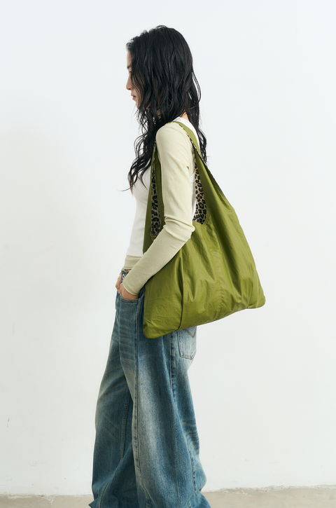 NULL NONE COATED PANEL 2-WAY TOTE BAG