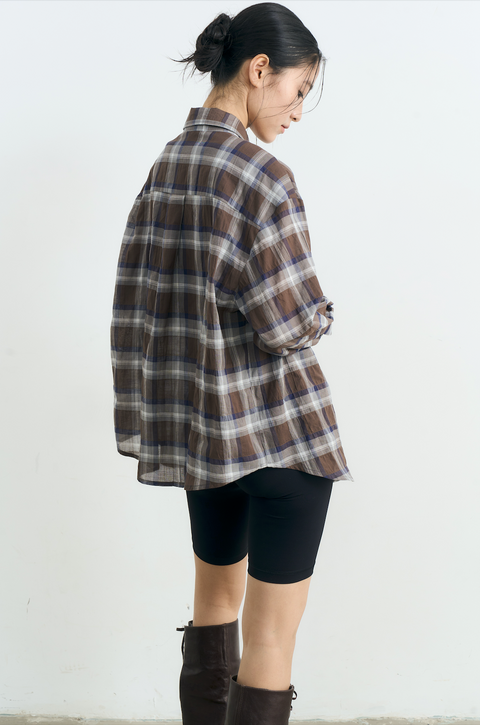 NULL NONE PLAID SHIRT