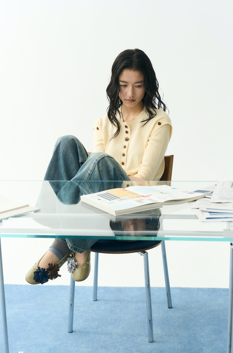 NULL NONE LAYERED KNIT CARDIGAN