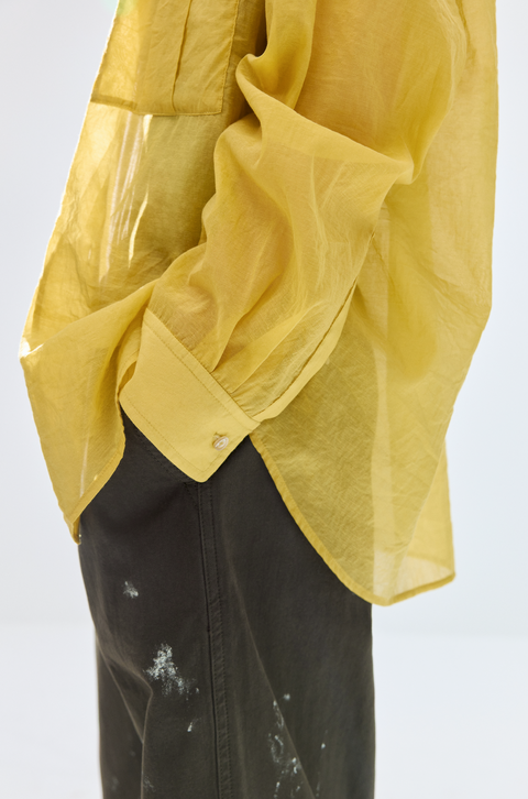 SIMPLE PROJECT OPEN COLLAR SHIRT