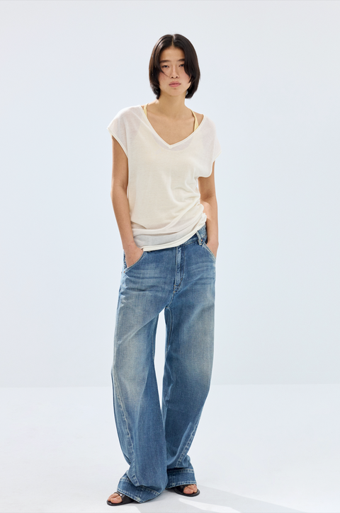 SIMPLE PROJECT ENGINEERED JEANS