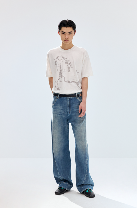 SIMPLE PROJECT ENGINEERED JEANS