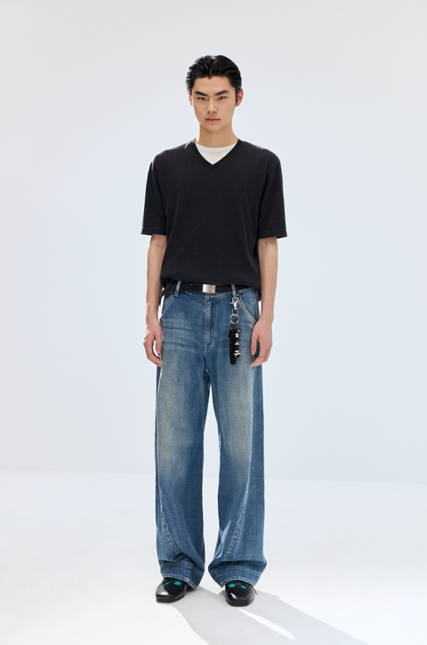 SIMPLE PROJECT ENGINEERED JEANS
