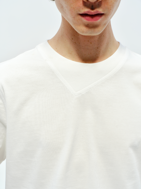 SAIRENSSEI WHITE SHORT SLEEVE T-SHIRT