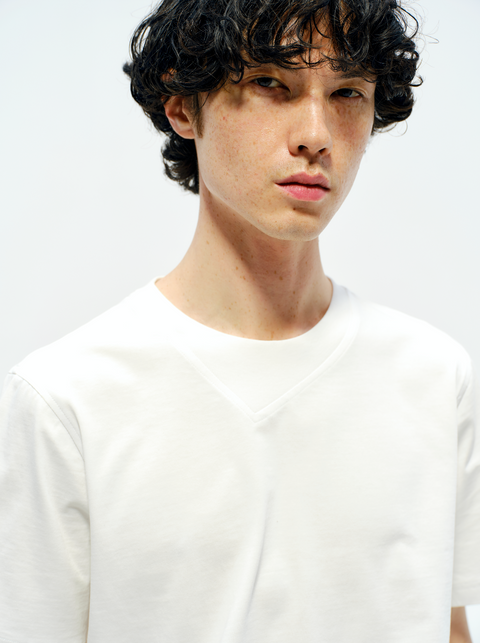 SAIRENSSEI WHITE SHORT SLEEVE T-SHIRT