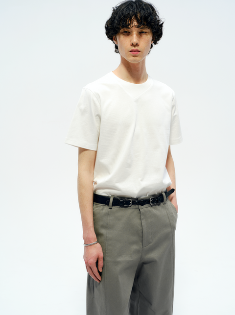 SAIRENSSEI WHITE SHORT SLEEVE T-SHIRT