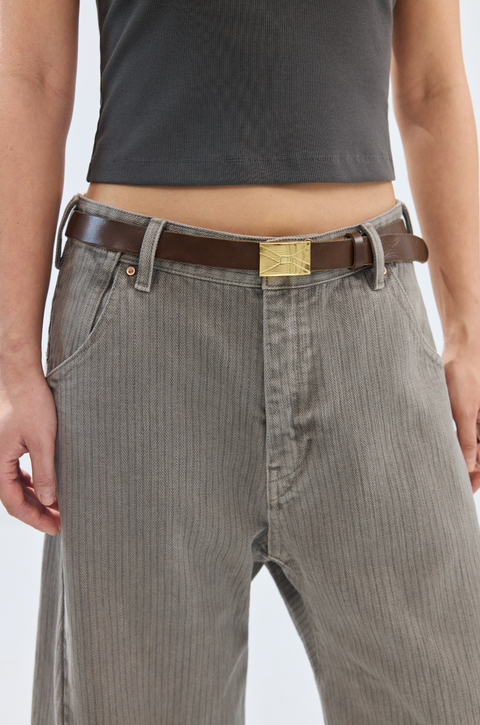 SIMPLE PROJECT BRASS BUCKLE BELT