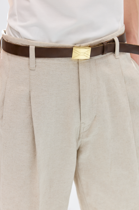 SIMPLE PROJECT BRASS BUCKLE BELT