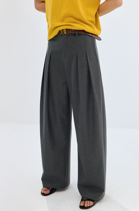 SIMPLE PROJECT PLEATED TROUSERS