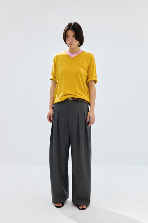 SIMPLE PROJECT PLEATED TROUSERS