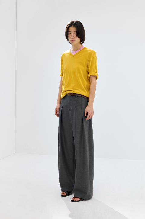 SIMPLE PROJECT PLEATED TROUSERS
