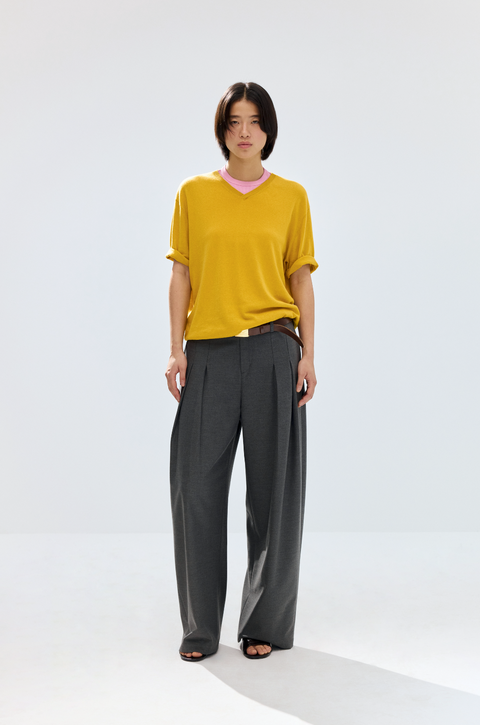 SIMPLE PROJECT PLEATED TROUSERS