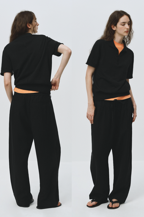 SIMPLE PROJECT LINEN EASY PANTS
