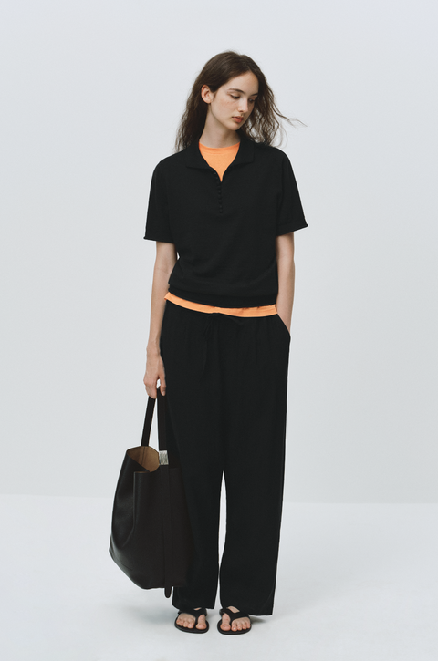 SIMPLE PROJECT LINEN EASY PANTS