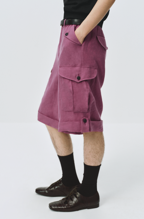 SIMPLE PROJECT LINEN SHORTS