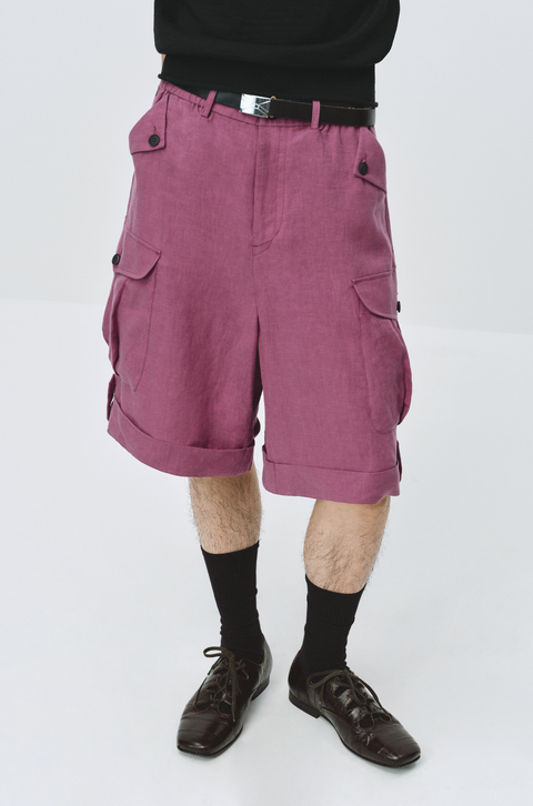 SIMPLE PROJECT LINEN SHORTS