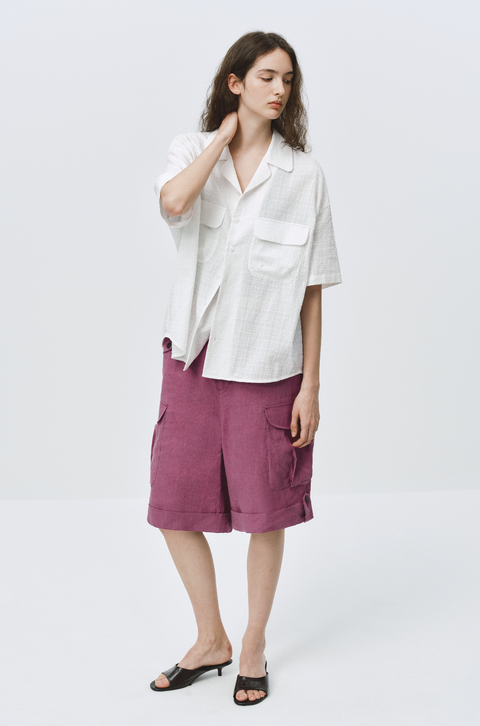 SIMPLE PROJECT LINEN SHORTS