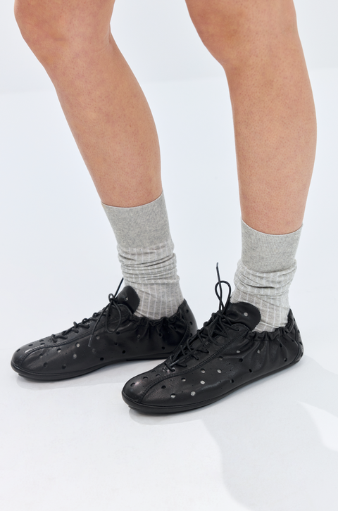 SIMPLE PROJECT RIDING LEATHER SHOES