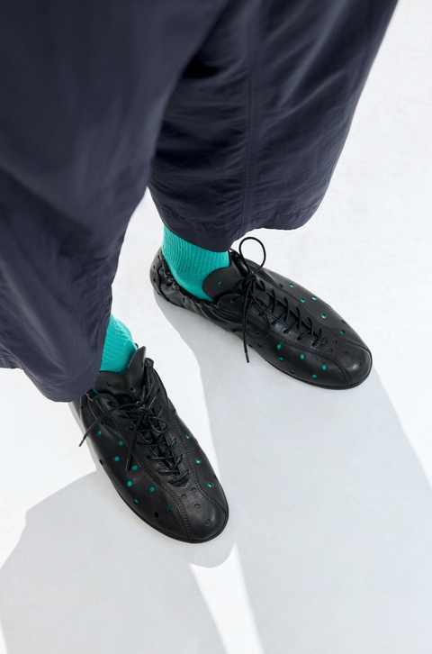 SIMPLE PROJECT RIDING LEATHER SHOES