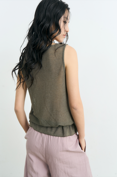 NULL NONE COLORBLOCK KNIT VEST