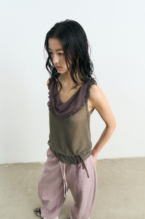 NULL NONE COLORBLOCK KNIT VEST