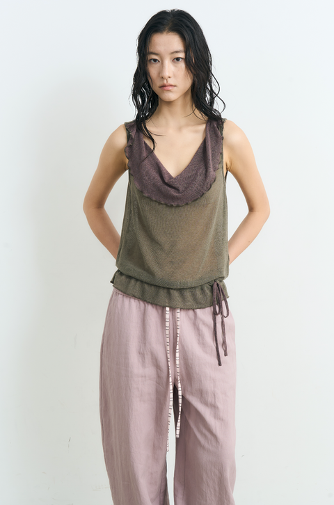 NULL NONE COLORBLOCK KNIT VEST