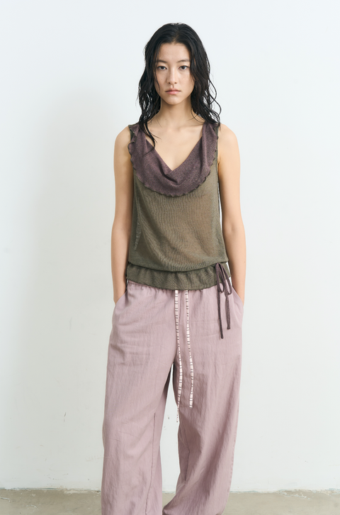 NULL NONE COLORBLOCK KNIT VEST