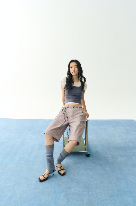 NULL NONE CUFFED HEM SHORTS