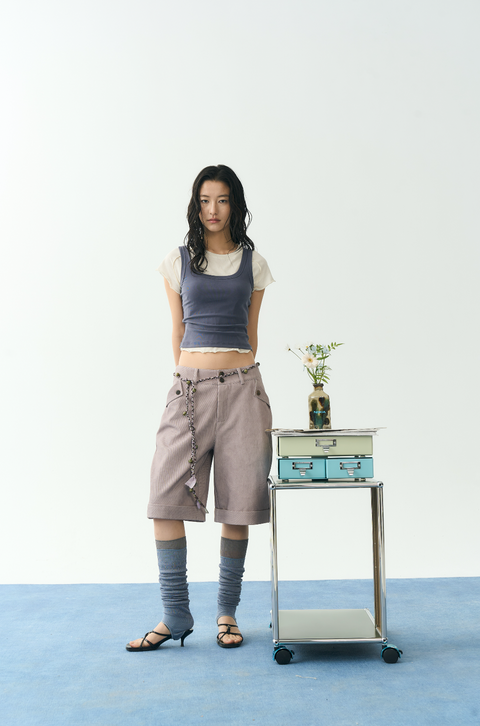 NULL NONE CUFFED HEM SHORTS