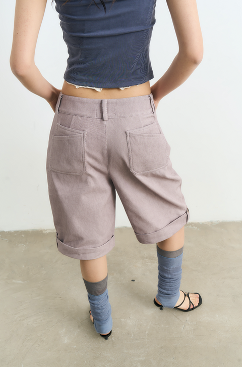 NULL NONE CUFFED HEM SHORTS