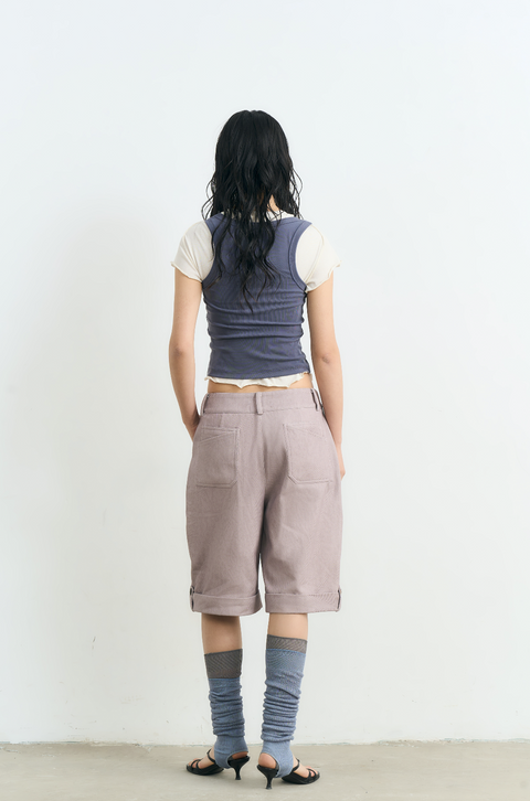 NULL NONE CUFFED HEM SHORTS